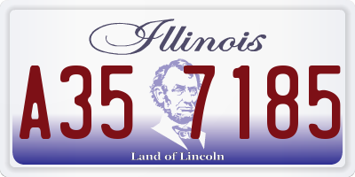 IL license plate A357185