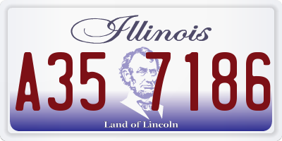IL license plate A357186