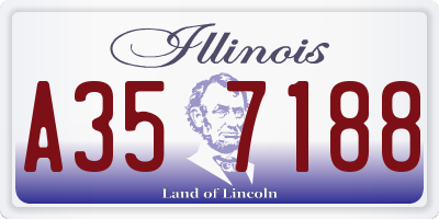 IL license plate A357188