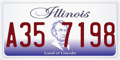 IL license plate A357198