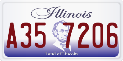 IL license plate A357206
