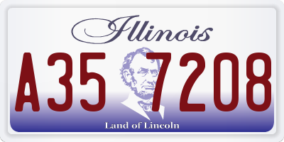 IL license plate A357208