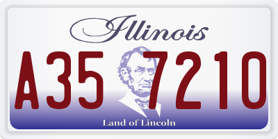 IL license plate A357210