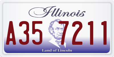 IL license plate A357211