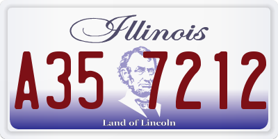 IL license plate A357212