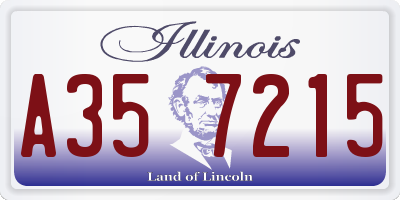 IL license plate A357215