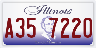IL license plate A357220