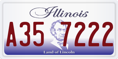 IL license plate A357222