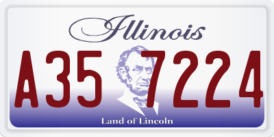 IL license plate A357224