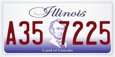 IL license plate A357225