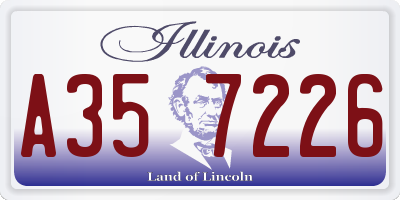 IL license plate A357226