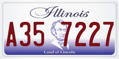 IL license plate A357227