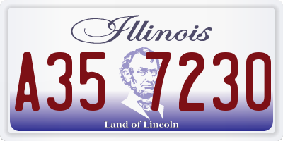 IL license plate A357230