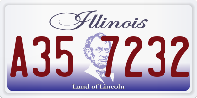 IL license plate A357232