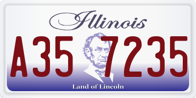 IL license plate A357235