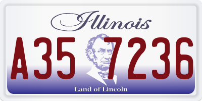 IL license plate A357236