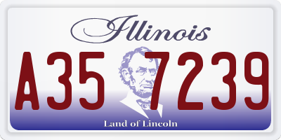 IL license plate A357239