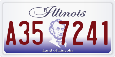 IL license plate A357241