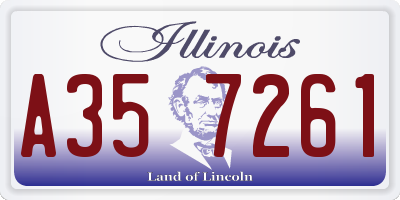 IL license plate A357261