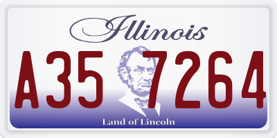 IL license plate A357264