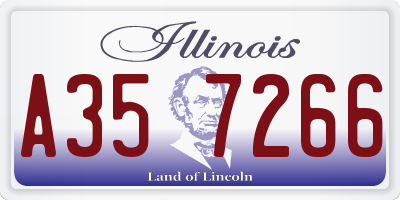 IL license plate A357266
