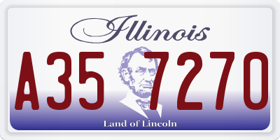 IL license plate A357270