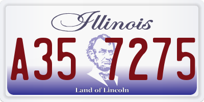 IL license plate A357275