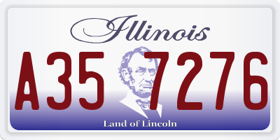 IL license plate A357276