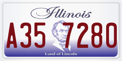 IL license plate A357280