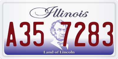 IL license plate A357283