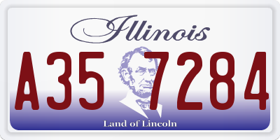 IL license plate A357284