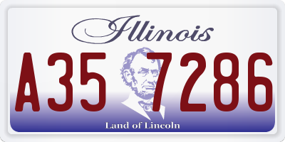 IL license plate A357286