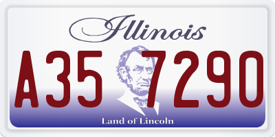 IL license plate A357290