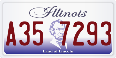 IL license plate A357293
