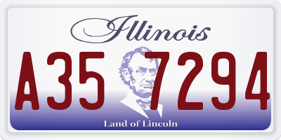 IL license plate A357294