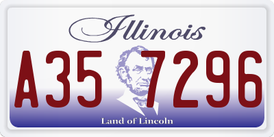 IL license plate A357296