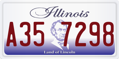 IL license plate A357298