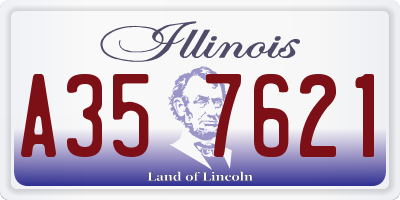 IL license plate A357621