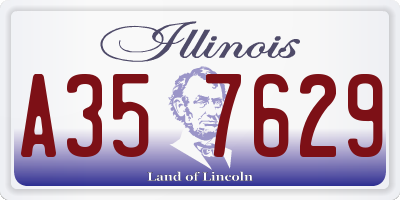 IL license plate A357629