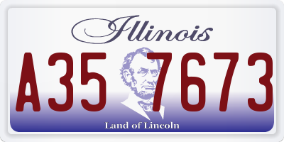 IL license plate A357673