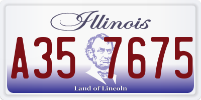 IL license plate A357675