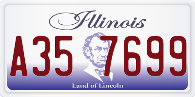 IL license plate A357699