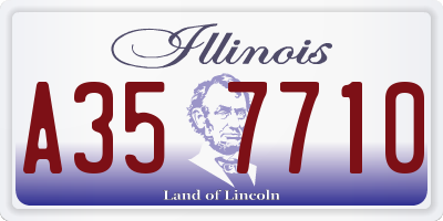 IL license plate A357710