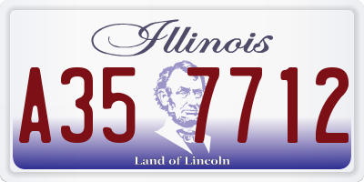 IL license plate A357712