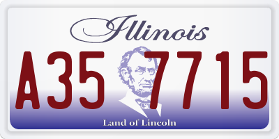 IL license plate A357715