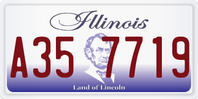 IL license plate A357719