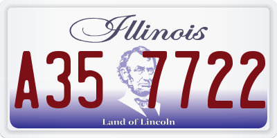 IL license plate A357722