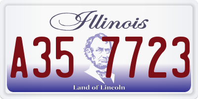 IL license plate A357723