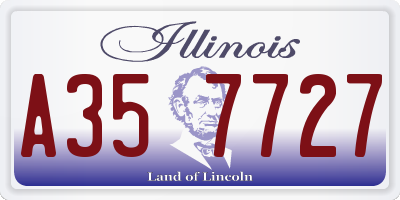 IL license plate A357727