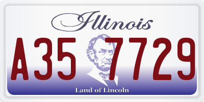 IL license plate A357729